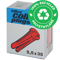 Skrueplugg brun 8 mm x 40 mm