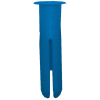 Skrueplugg blå 10 mm x 45 mm