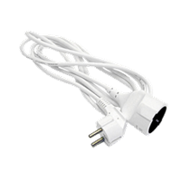 Skjøteledning hvit 3g1,5 mm2, 16A/230V 3 m