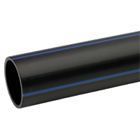 Trykkrør, lengder 6 m, SDR11, PE80 blå stripe 32x3,0 mm