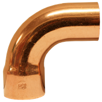 Bend 90° med 1 muffe kapillar 12 mm