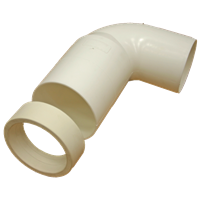 Klosettbend med mansjett, 88°, 110 mm