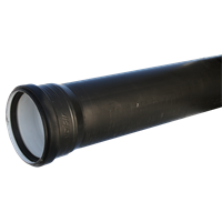 Avloppsrør PP, sort, 3000 mm, 110 x 3,8