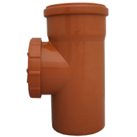 Stakerør, PP for avløp, rødbrun, Pipelife 110 mm