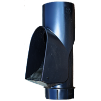 Løvsil selvrensende sort 110 mm