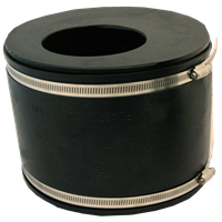 Overgangskobling gummi for avløpsrør 175 mm - 200 mm / 110 mm