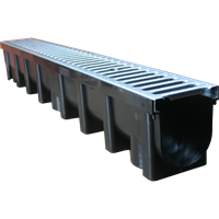 Renne plast for drenering, A15, 127 mm x 141 mm x 1000 mm