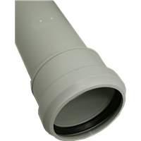 Avløpsrør med 1 muff, Silere 78 mm x 1000 mm