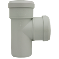 Gren 87° med 2 muffer, Silere 110 mm x 78 mm