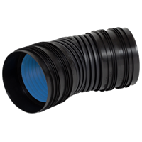 Bend 30° til overvannsrør med 2 muffer, DN 200 mm