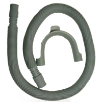 Avløpsslange flexi for vaske/oppvaskmaskin, 19 mm x 21 mm, 0,8-2,5 m