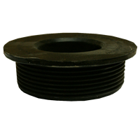 Gummiovergang sort. 100 mm x 50 mm