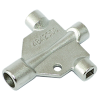 Luftenøkkel til radiator 4-veis, 4,5/5,0 mm