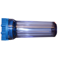 Filterhus for filterpatron, 10" innvendig 1"