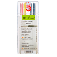 Stift til merkpenn, Pica-Dry, grafit+gul/rød (olje)