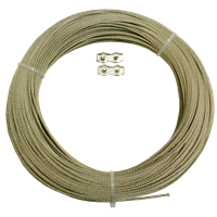 Stålline rustfri med lås, 40 m