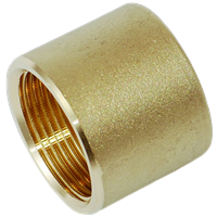 Muffe innvendig, messing, 1/8"