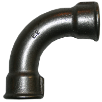 Bend 90° sort adusert, innvendig/innvedig 3/8"