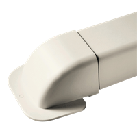 Veggbend til rørkanal Veggbend 80 mm x 60 mm