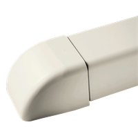 Endestykke til rørkanal Endestykke 80 mm x 60 mm