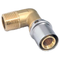 Albu 90° alupex, utvendig, pexal press, 32 mm - 1"