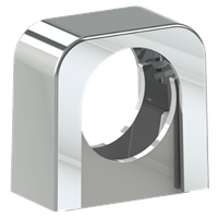 Plastklammer krom med lås, Faluplast, 32 mm