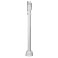 Vannlås f. servant, rett rør, hvit, gulv, Falu. 40 mm x 1 1/4"