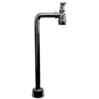 Vannlås f. servant, vinklet rør, krom, gulv, Falu. 40 mm x 1 1/4"