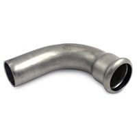 Bend 90° med 1 muffe, M-press 316L 15 mm