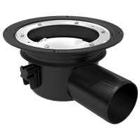 K-sluk m/ sideutløp, Purus/Joti 75 mm