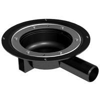 M-hjelpesluk lav, m/ sideutløp, Purus/Joti 40 mm