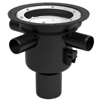 A-sluk m/ bunnutløp, og anboring, Purus Joti 75 mm