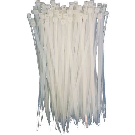 Plaststrips hvit, 1 pose, 100 st, 95 mm x 2,5 mm