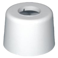 Gulvrosett hvit, for servant/vaskebenk høyde 65 mm, 32 mm