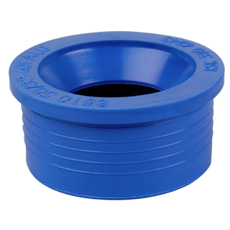 Gumminippel til HTA/PP og PVC, blå, Falu 50/40-32 mm
