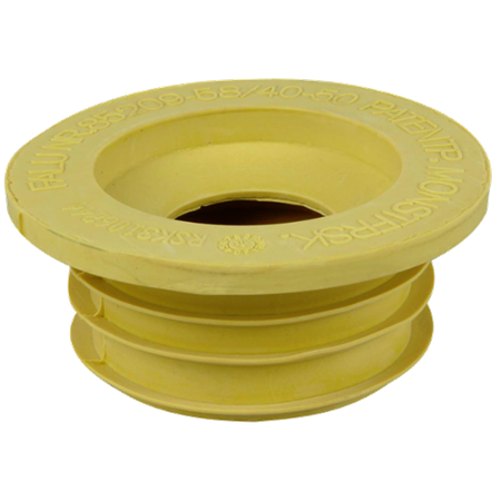 Gumminippel til SA-rør, gul, Falu. 58/40-50 mm
